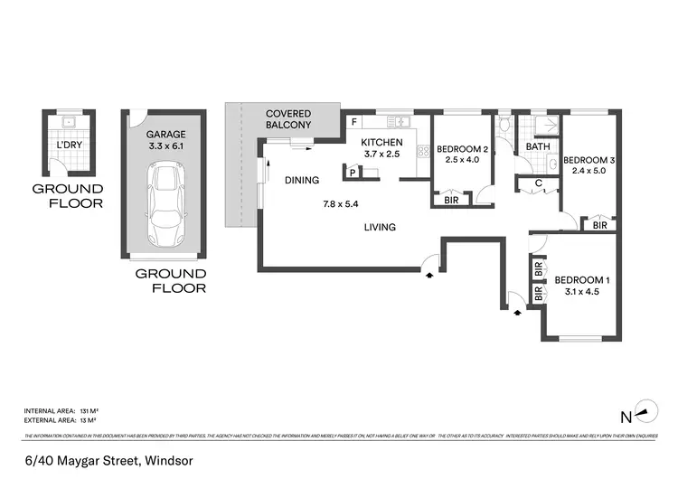 Floorplan of Homely apartment listing, 6/40 Maygar Street, Windsor QLD 4030
