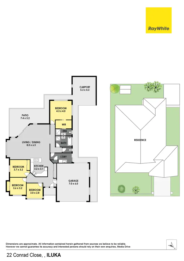 Floorplan of Homely house listing, 22 Conrad Close, Iluka NSW 2466
