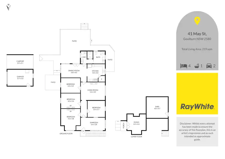 Floorplan of Homely house listing, 41 May Street, Goulburn NSW 2580