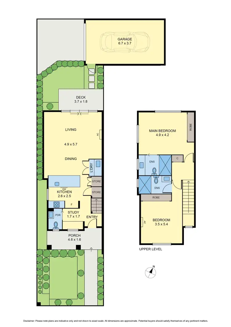 Floorplan of Homely townhouse listing, 2/20 Lex Grove, Oak Park VIC 3046
