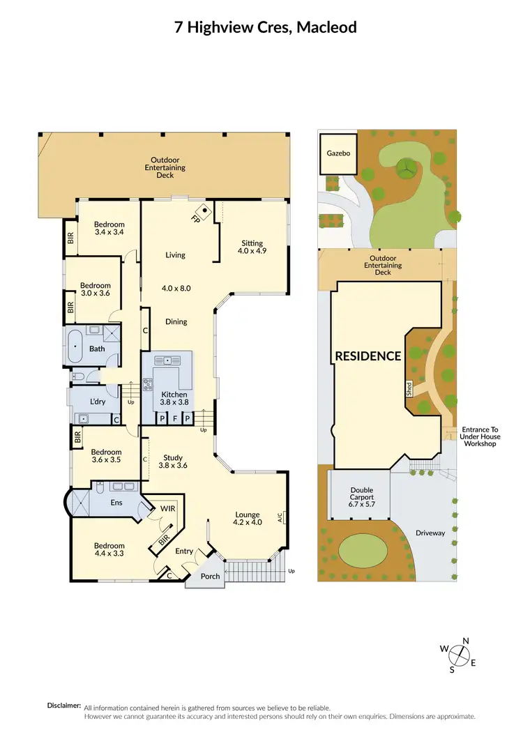 Floorplan of Homely house listing, 7 Highview Crescent, Macleod VIC 3085