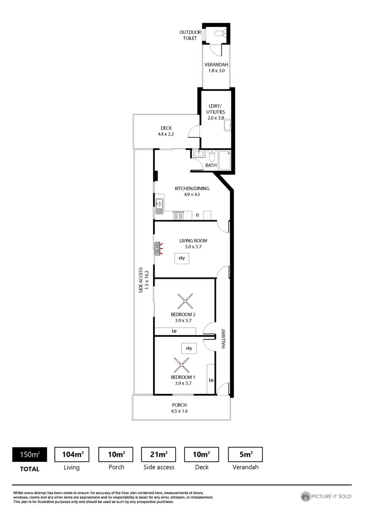 Floorplan of Homely house listing, 22 Hallett Street, Adelaide SA 5000