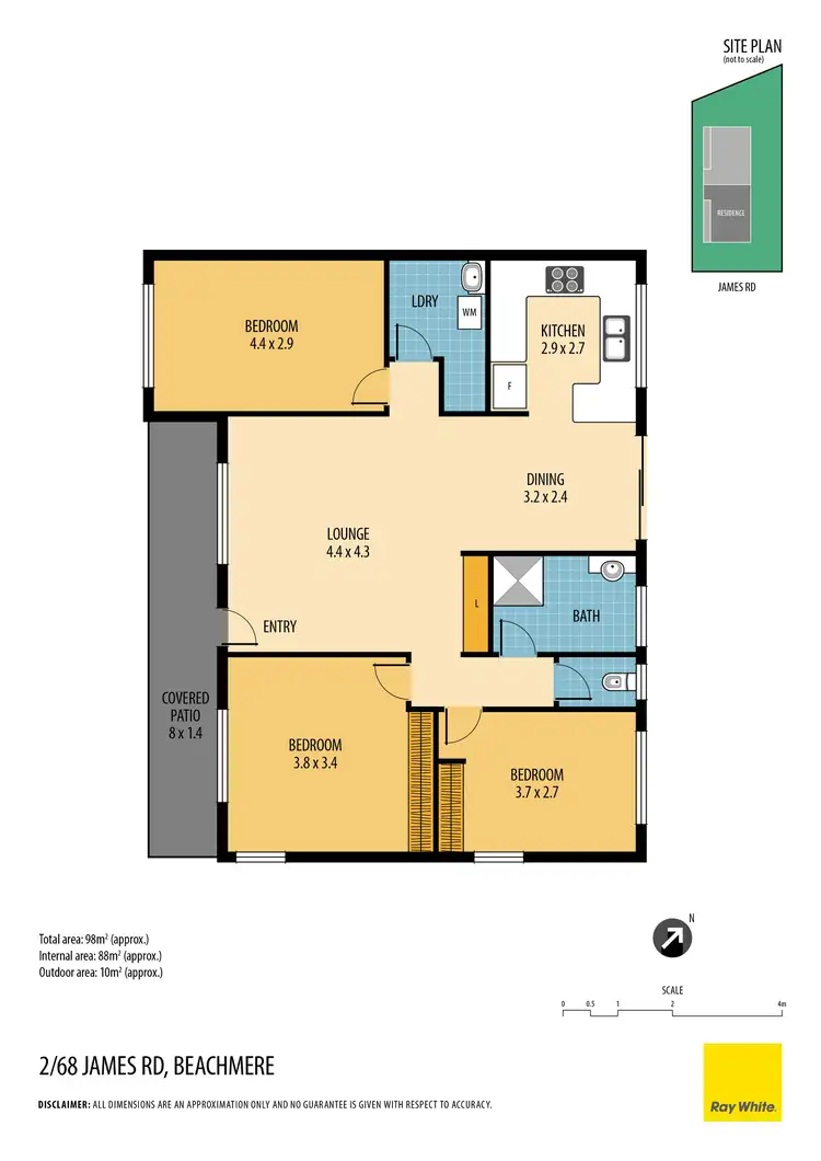 Floorplan of Homely house listing, 1 & 2/68 James Road, Beachmere QLD 4510