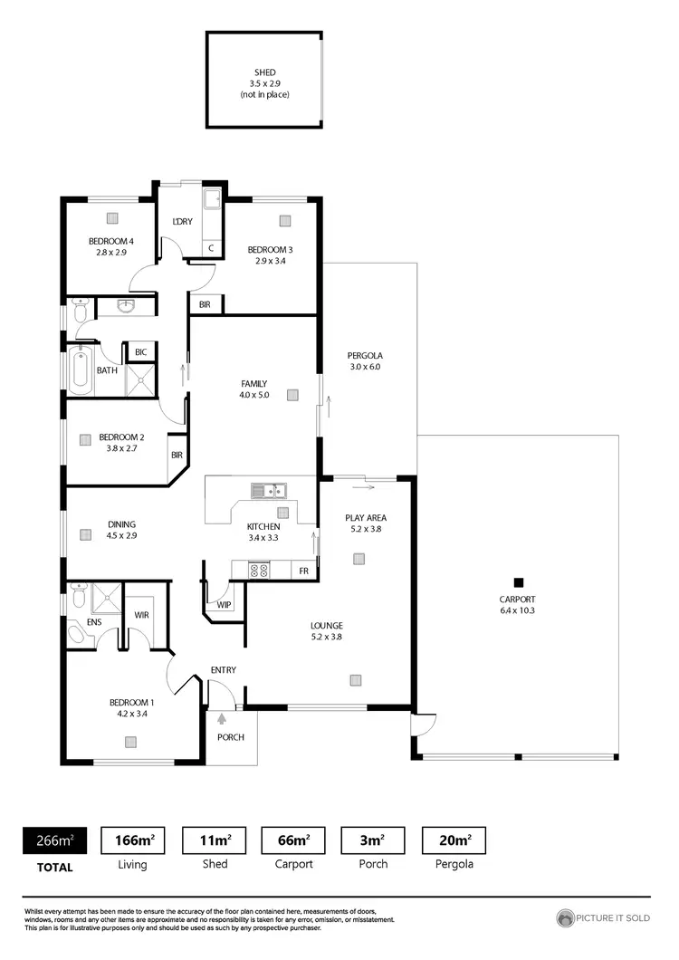 Floorplan of Homely house listing, 31 Axminster Crescent, Craigmore SA 5114