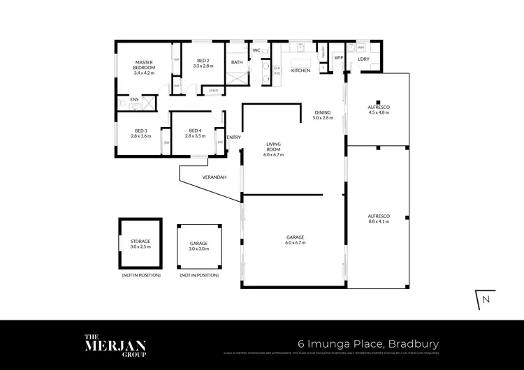 Floorplan of Homely house listing, 6 Imunga Place, Bradbury NSW 2560