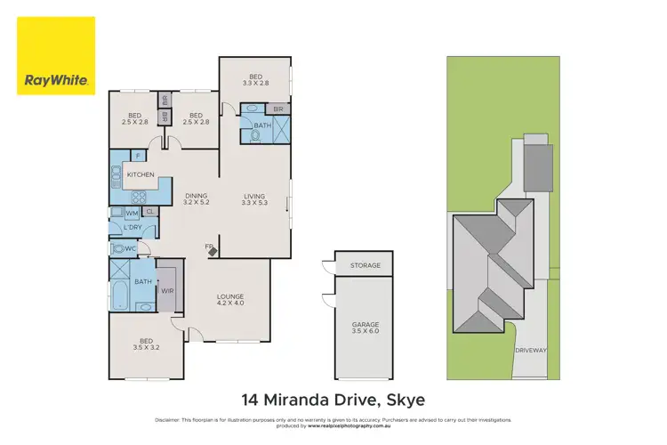 Floorplan of Homely house listing, 14 Marinda Drive, Skye VIC 3977