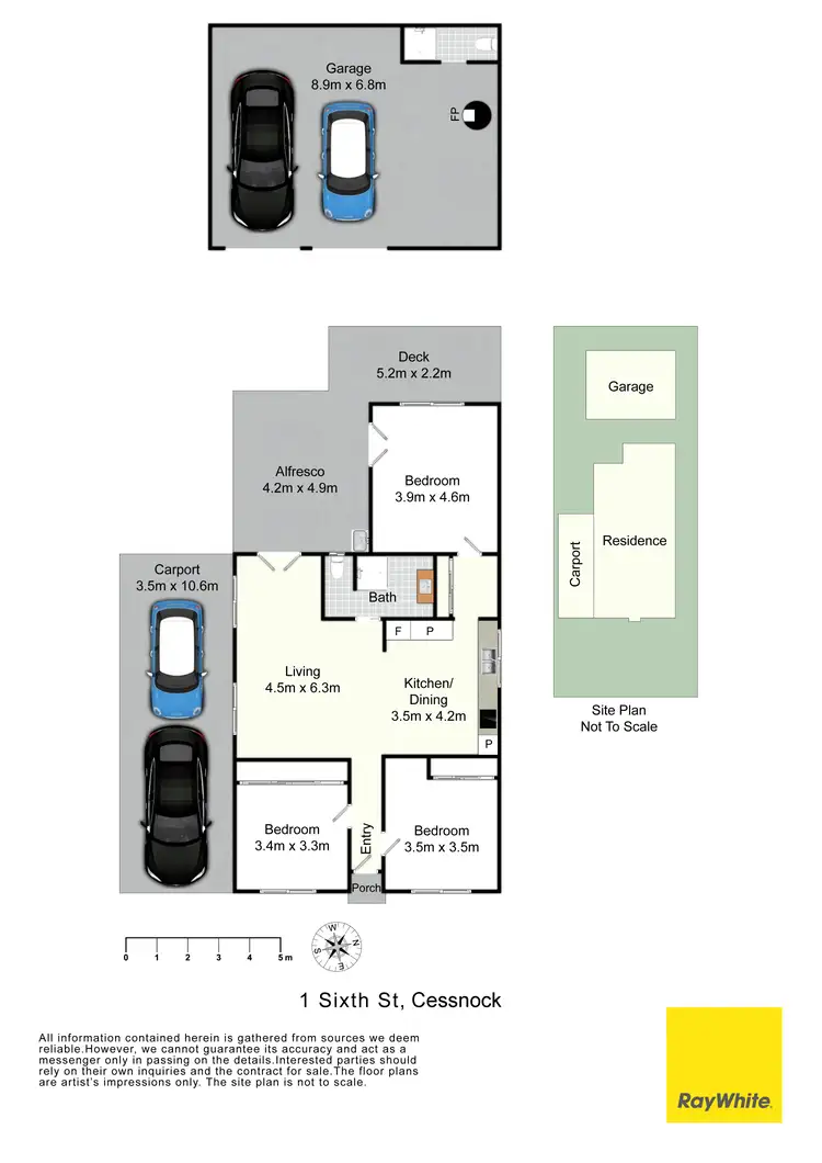 Floorplan of Homely house listing, 1 Sixth Street, Cessnock NSW 2325