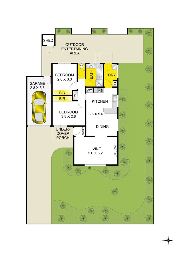 Floorplan of Homely unit listing, 3/41 Rugby Street, Belmont VIC 3216