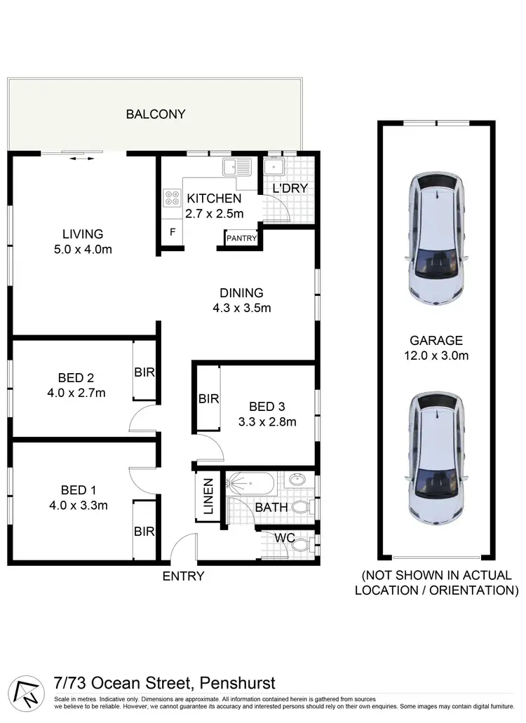Floorplan of Homely apartment listing, 7/73 Ocean Street, Penshurst NSW 2222