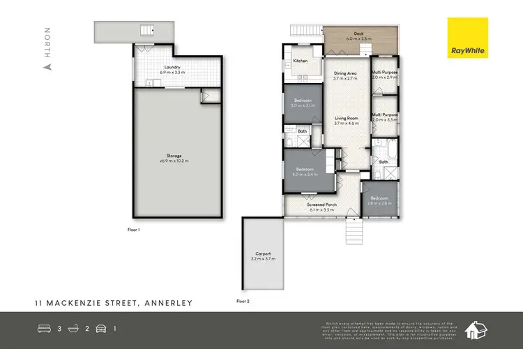Floorplan of Homely house listing, 11 Mackenzie Street, Annerley QLD 4103
