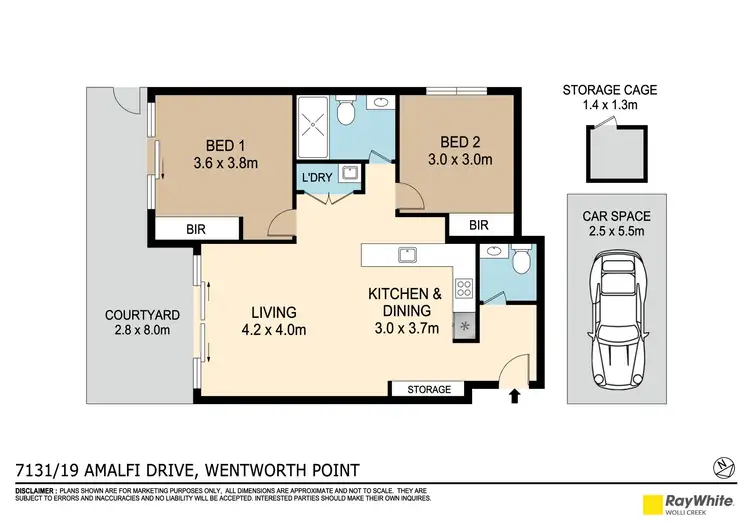 Floorplan of Homely apartment listing, 7131/19 Amalfi Drive, Wentworth Point NSW 2127