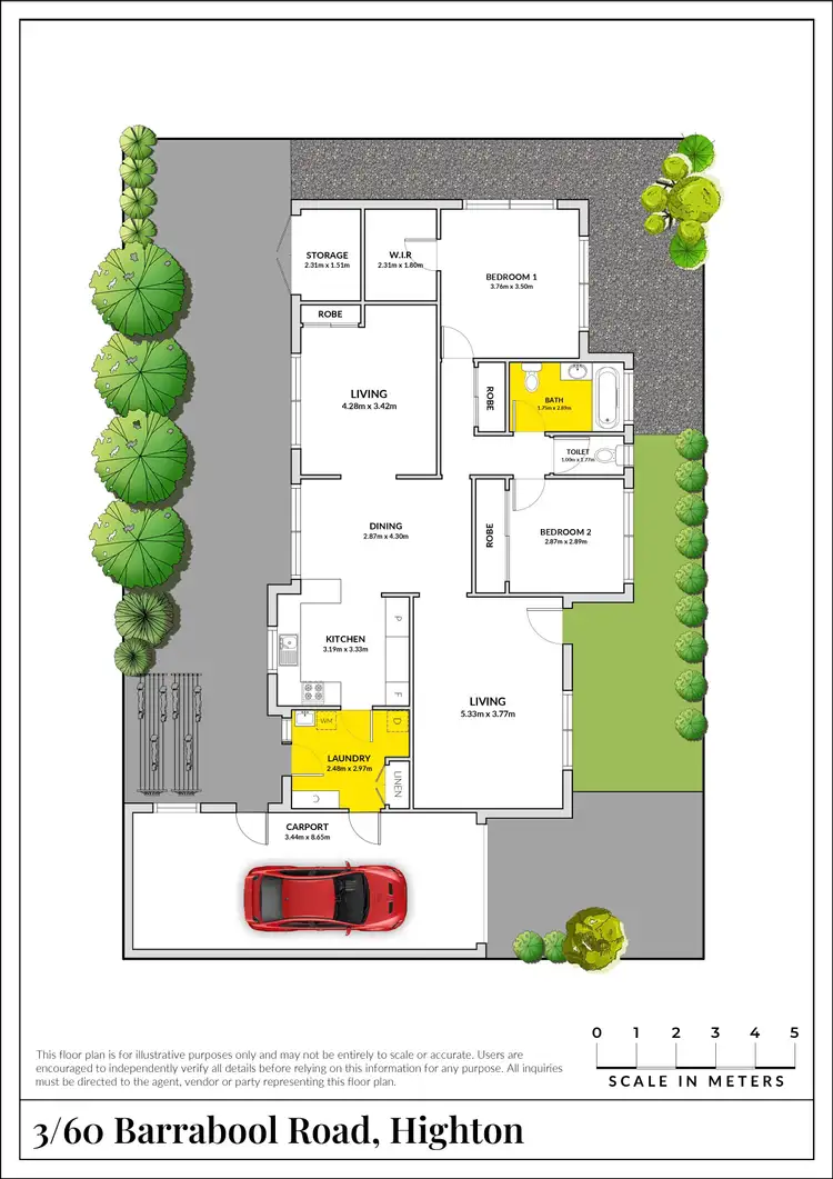 Floorplan of Homely unit listing, 3/60 Barrabool Road, Highton VIC 3216