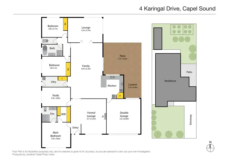 Floorplan of Homely house listing, 4 Karingal Drive, Capel Sound VIC 3940