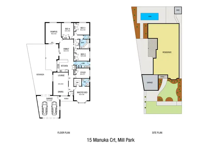 Floorplan of Homely house listing, 15 Manuka Court, Mill Park VIC 3082