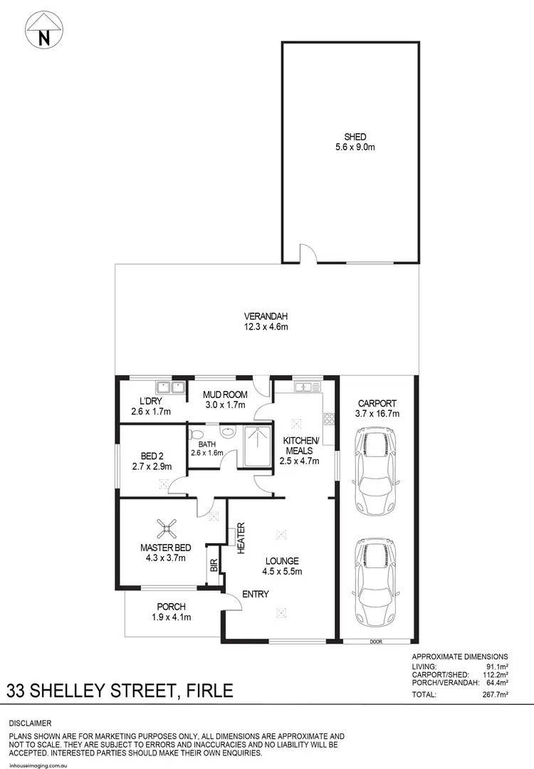 Floorplan of Homely house listing, 33 Shelley Street, Firle SA 5070