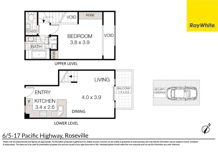 Floorplan of Homely unit listing, 6/5-17 Pacific Highway, Roseville NSW 2069