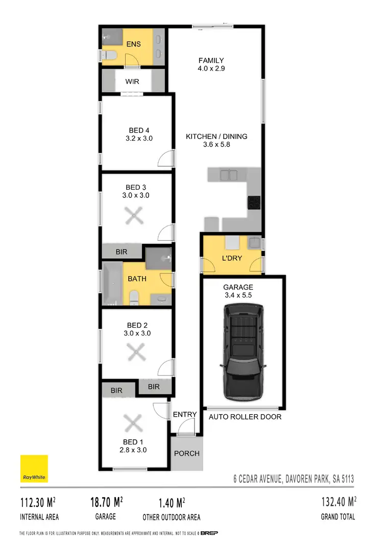 Floorplan of Homely house listing, 6 Cedar Avenue, Davoren Park SA 5113