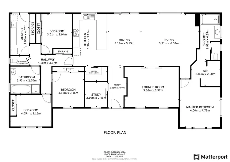 Floorplan of Homely house listing, 6 Hocking Drive, Swan Hill VIC 3585
