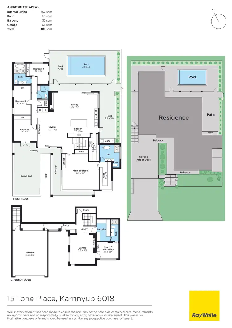 Floorplan of Homely house listing, 15 Tone Place, Karrinyup WA 6018