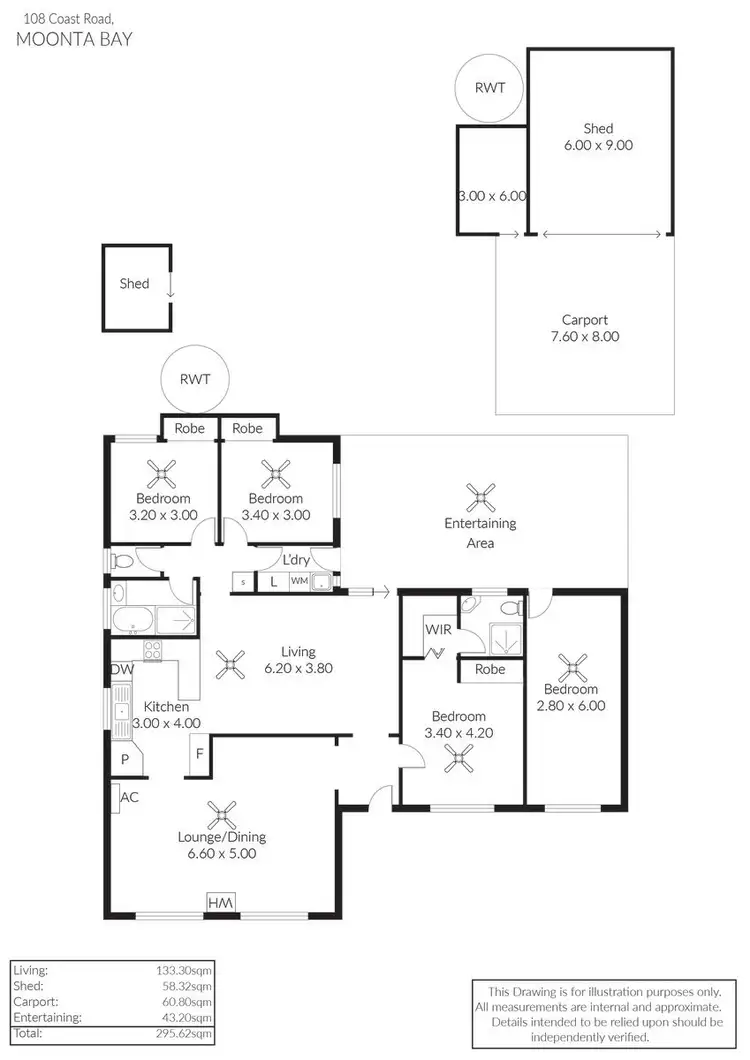 Floorplan of Homely house listing, 108 Coast Road, Moonta Bay SA 5558
