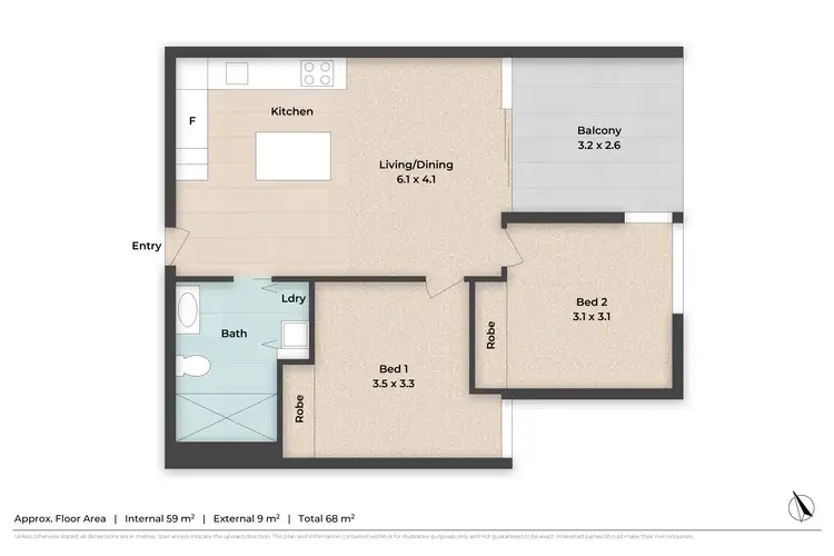 Floorplan of Homely apartment listing, 702/16 Aspinall Street, Nundah QLD 4012