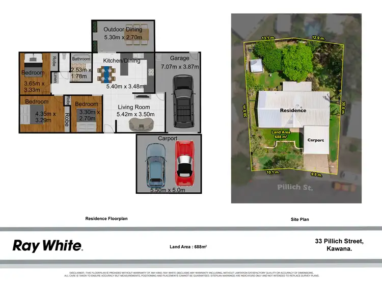 Floorplan of Homely house listing, 33 Pillich Street, Kawana QLD 4701