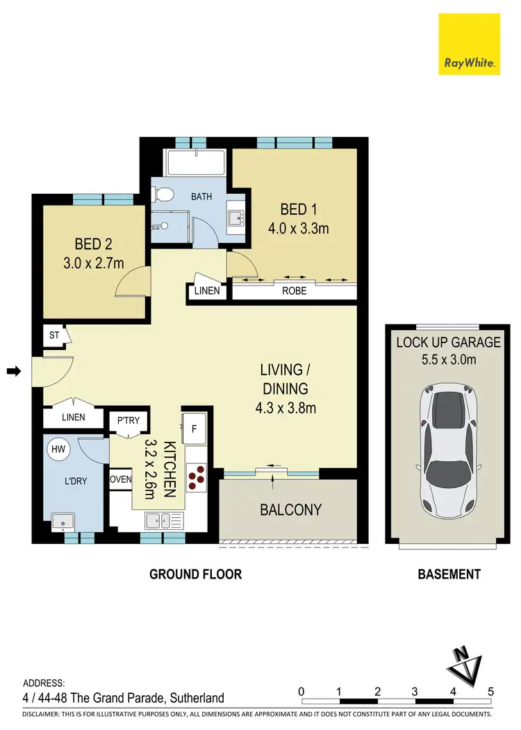 Floorplan of Homely apartment listing, 4/44-48 The Grand Parade, Sutherland NSW 2232