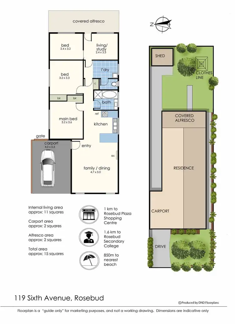 Floorplan of Homely house listing, 119 Sixth Avenue, Rosebud VIC 3939