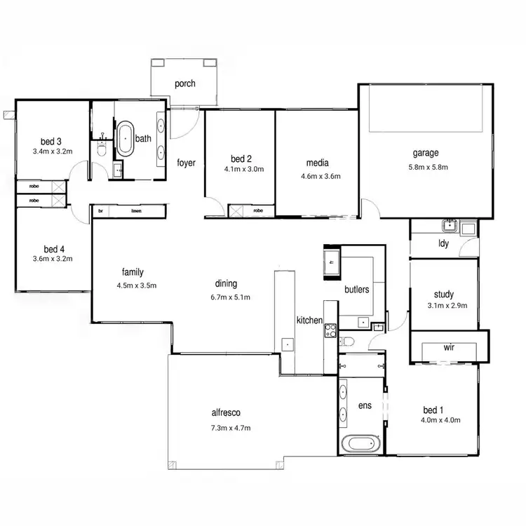 Floorplan of Homely house listing, 18 Love Road, Vale View QLD 4352