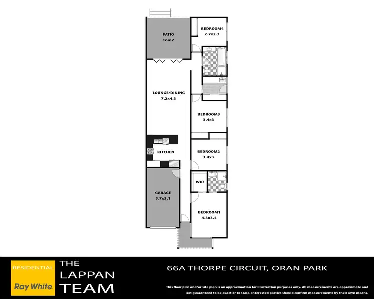 Floorplan of Homely house listing, 66A Thorpe Circuit, Oran Park NSW 2570