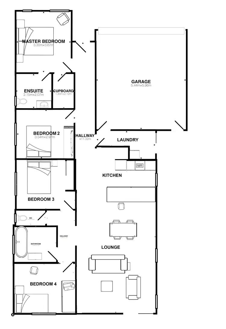 Floorplan of Homely house listing, 19 Driver Terrace, Glenroy NSW 2640