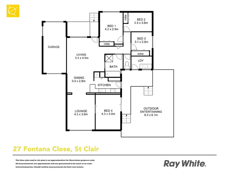 Floorplan of Homely house listing, 27 Fontana Close, St Clair NSW 2759