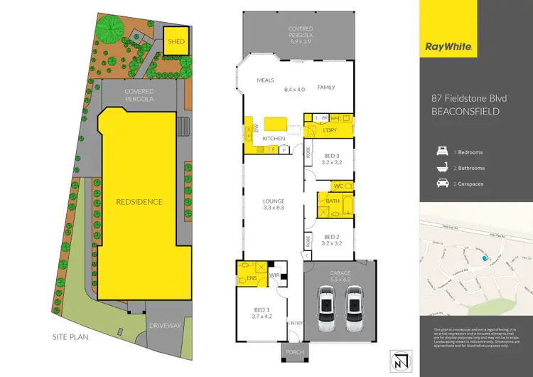 Floorplan of Homely house listing, 87 Fieldstone Boulevard, Beaconsfield VIC 3807