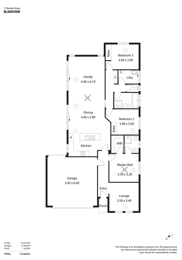 Floorplan of Homely house listing, 17 Brenton Street, Blakeview SA 5114