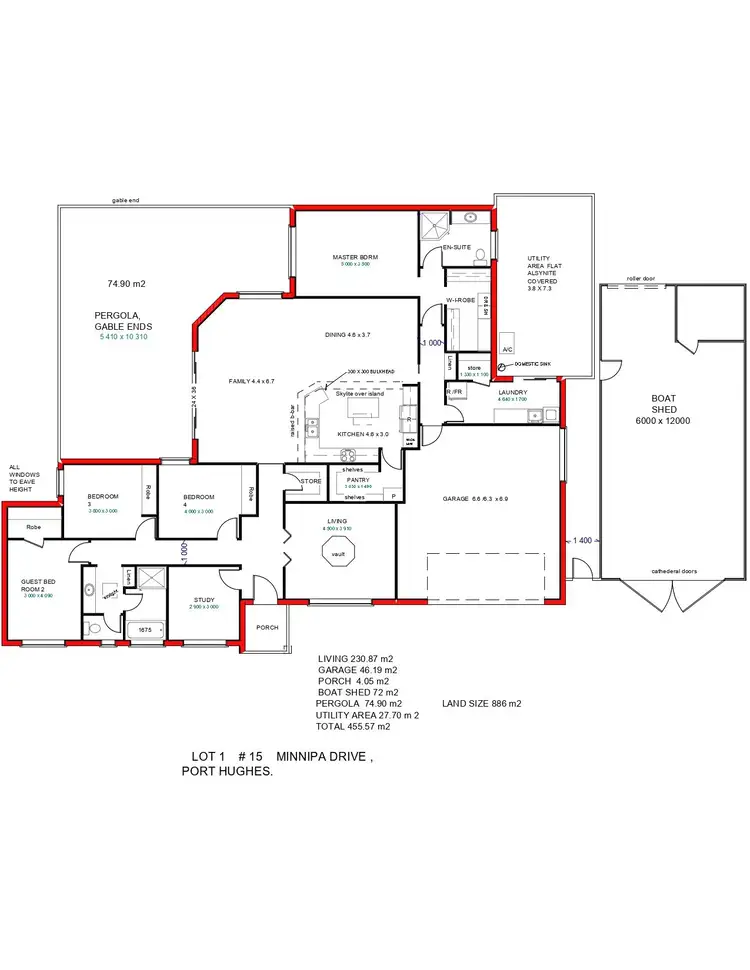 Floorplan of Homely house listing, 15 Minnipa Drive, Port Hughes SA 5558