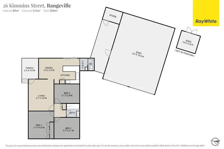 Floorplan of Homely house listing, 26 Kimmins Street, Rangeville QLD 4350