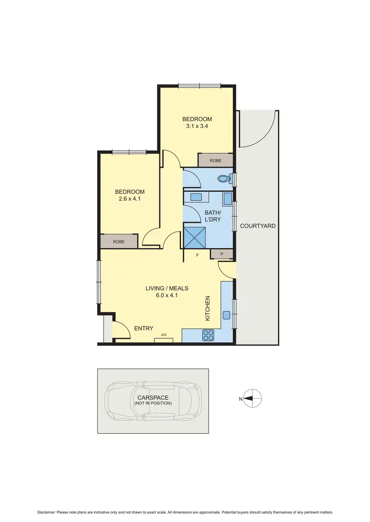 Floorplan of Homely unit listing, 1/21 Everett Street, Brunswick West VIC 3055