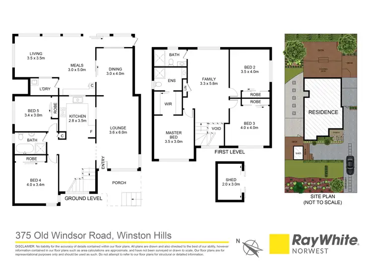 Floorplan of Homely house listing, 375 Old Windsor Road, Winston Hills NSW 2153