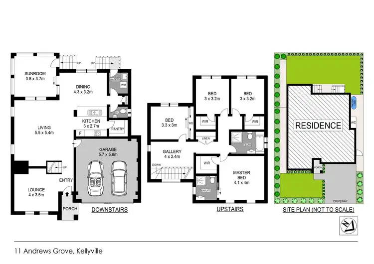 Floorplan of Homely house listing, 11 Andrews Grove, Kellyville NSW 2155