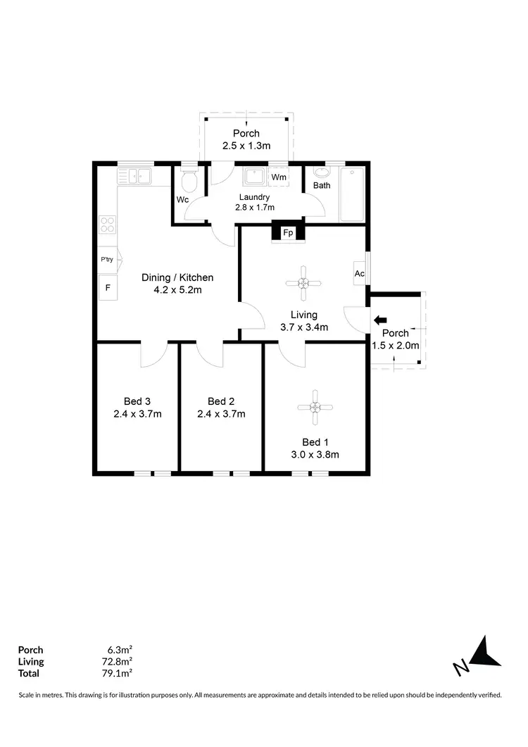 Floorplan of Homely house listing, 53 Willison Road, Elizabeth South SA 5112