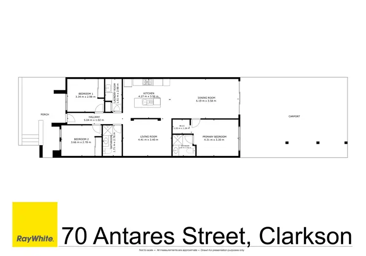 Floorplan of Homely house listing, 70 Antares Street, Clarkson WA 6030