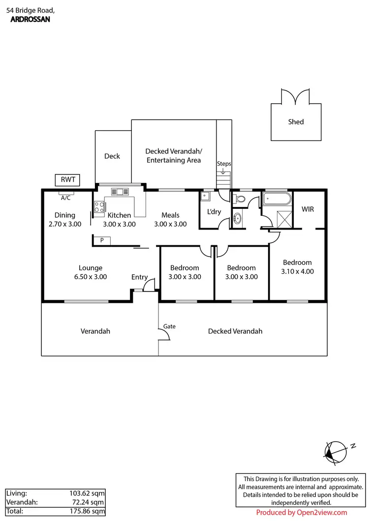 Floorplan of Homely house listing, 54 Bridge Road, Ardrossan SA 5571