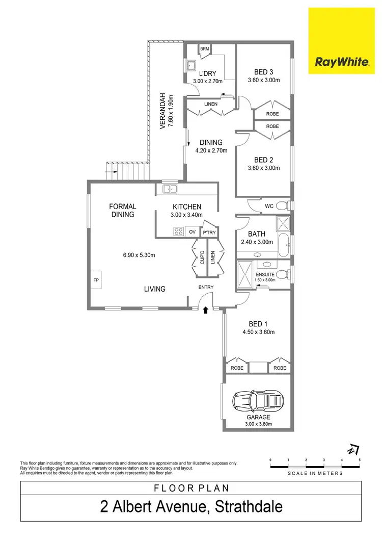 Floorplan of Homely house listing, 2 Albert Avenue, Strathdale VIC 3550