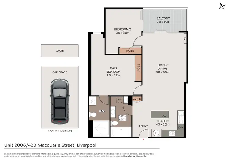 Floorplan of Homely apartment listing, 2006/420 Macquarie Street, Liverpool NSW 2170