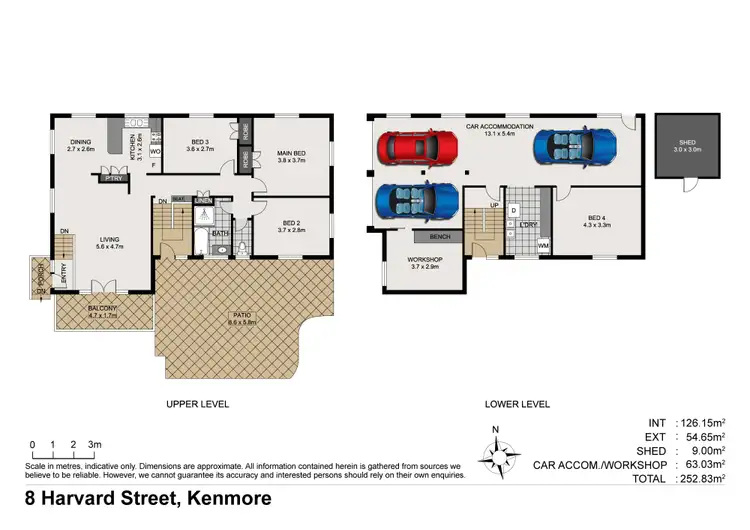 Floorplan of Homely house listing, 8 Harvard Street, Kenmore QLD 4069
