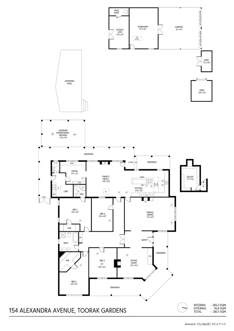 Floorplan of Homely house listing, 154 Alexandra Avenue, Toorak Gardens SA 5065