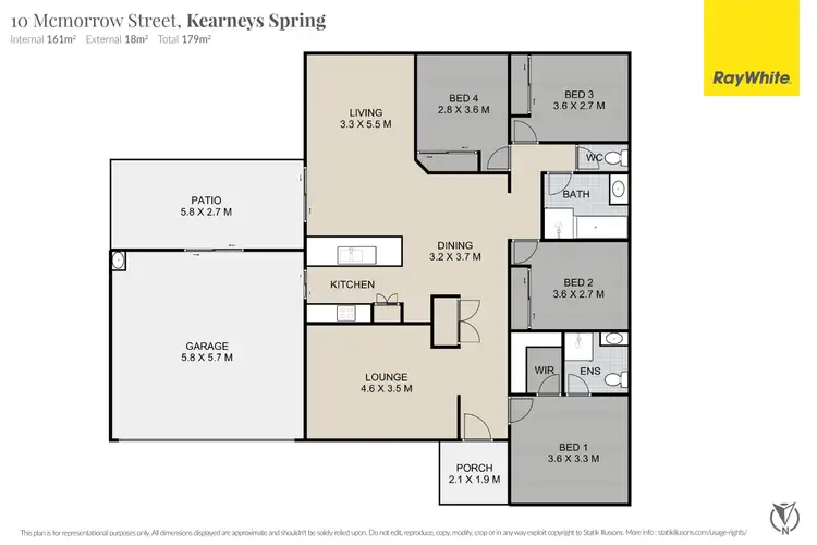 Floorplan of Homely house listing, 10 Mcmorrow Street, Kearneys Spring QLD 4350