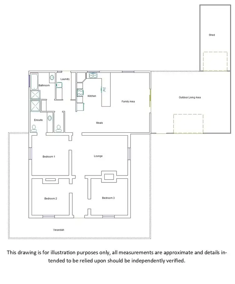 Floorplan of Homely house listing, 52 Venn Avenue, Bordertown SA 5268