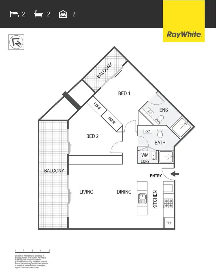 Floorplan of Homely apartment listing, 47/58 Cowlishaw Street, Greenway ACT 2900