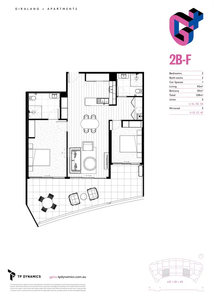 Floorplan of Homely apartment listing, 13/70 Canopus Crescent, Giralang ACT 2617